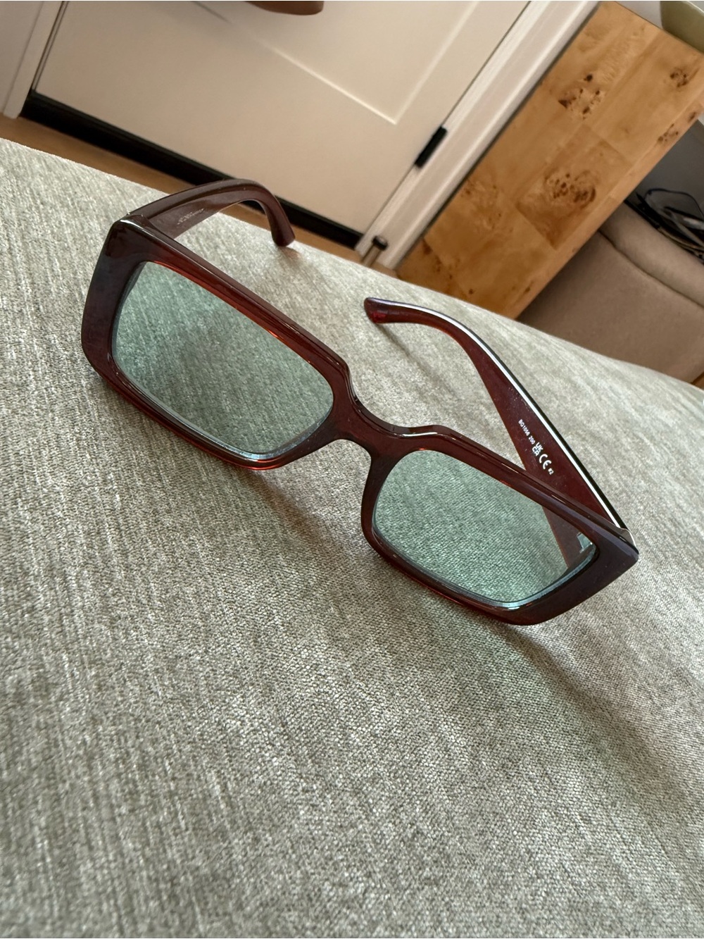 BCBGeneration Rectangular Brown Sunglasses
